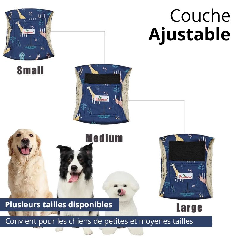 Couches Culottes Pour Chien (3 Pcs)