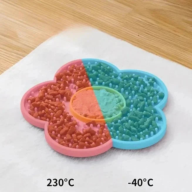 Tapis à lécher silicone réutilisable pour chien et chat