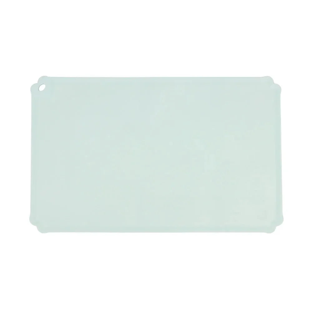 Tapis en silicone pour gamelle couleur blanche de la marque Oscar et Plume pour protéger les surfaces