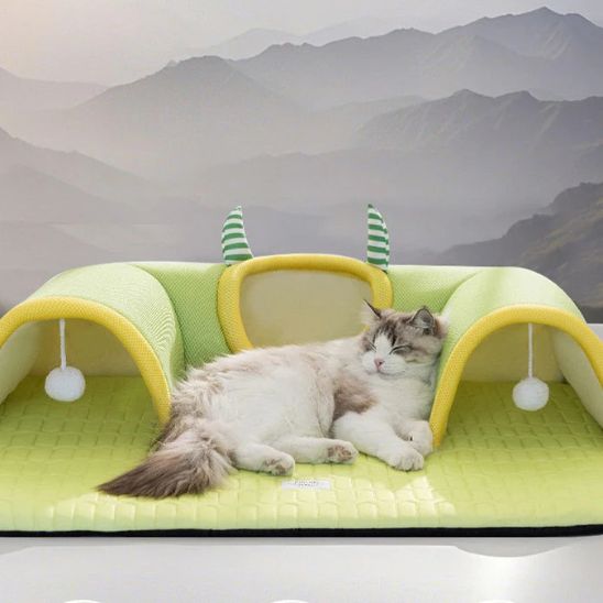 Tapis Fraicheur Chat Tunnel