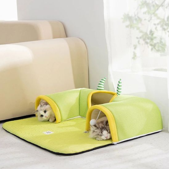 Tapis Fraicheur Chat Tunnel