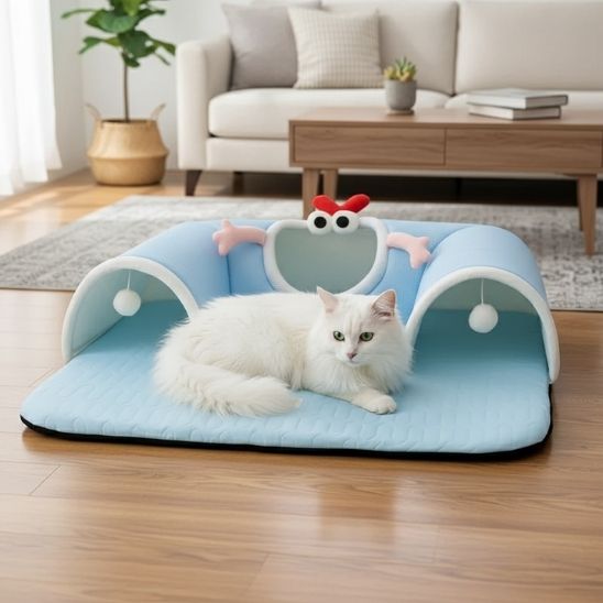 Tapis Fraicheur Chat Tunnel