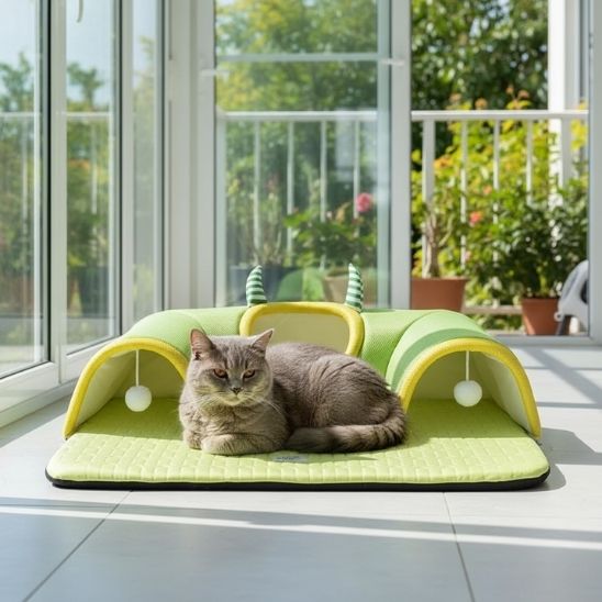 Tapis Fraicheur Chat Tunnel