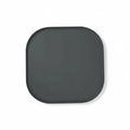 Tapis gamelle étanche gris foncé Oscar et Plume, protection imperméable pour gamelles d'animaux