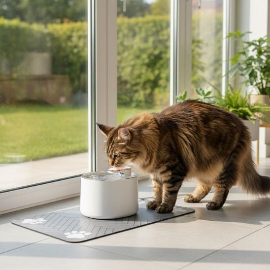 Tapis pour gamelle chat | Stop Salissures