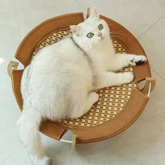 Tapis rafraichissant chat | Hamac Rotin Climatisé