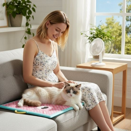 Tapis Rafraichissant Chat Pliable