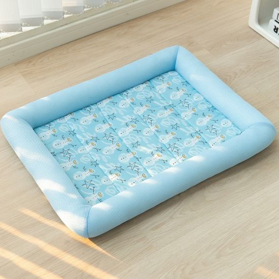 tapis rafraîchissant chat coloris bleu