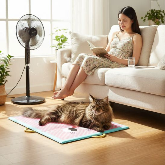 Tapis Rafraichissant Chat Pliable