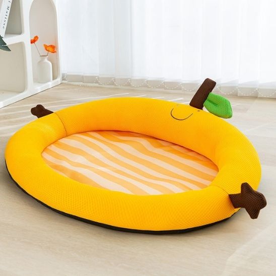 tapis rafraîchissant chat orange abricot