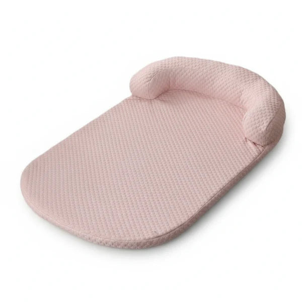 Tapis rafraichissant pour chien rose avec support de tête moelleux pour un confort optimal