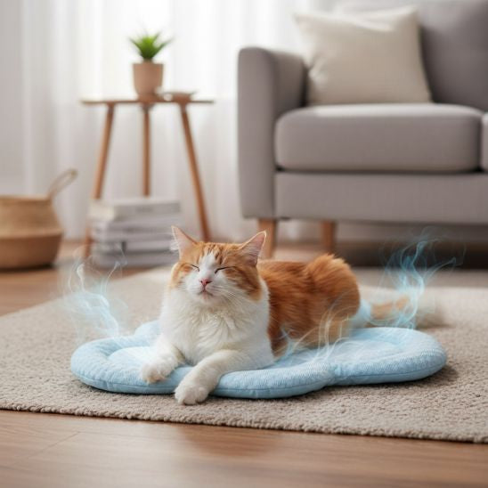 TAPIS REFRIGERANT CHAT | Nuage Rafraîchissant