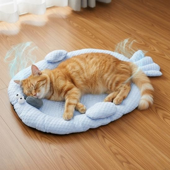 TAPIS REFRIGERANT CHAT | Poisson Rafraîchissant