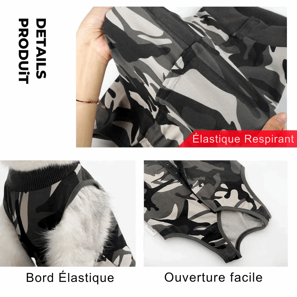 Tee-Shirt Post Opératoire Pour Chat