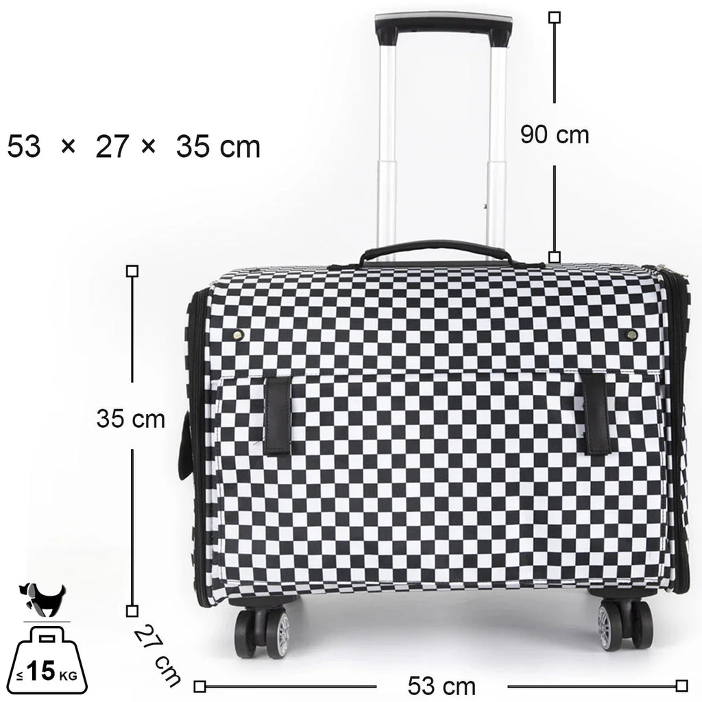 Valise A Roulettes Pour Chien Jusqu'à 15kg