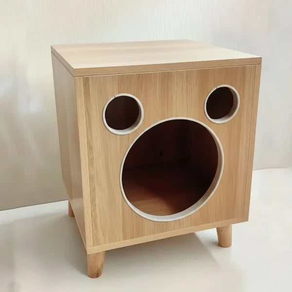 Maison pour chat en bois design | Refuge confortable