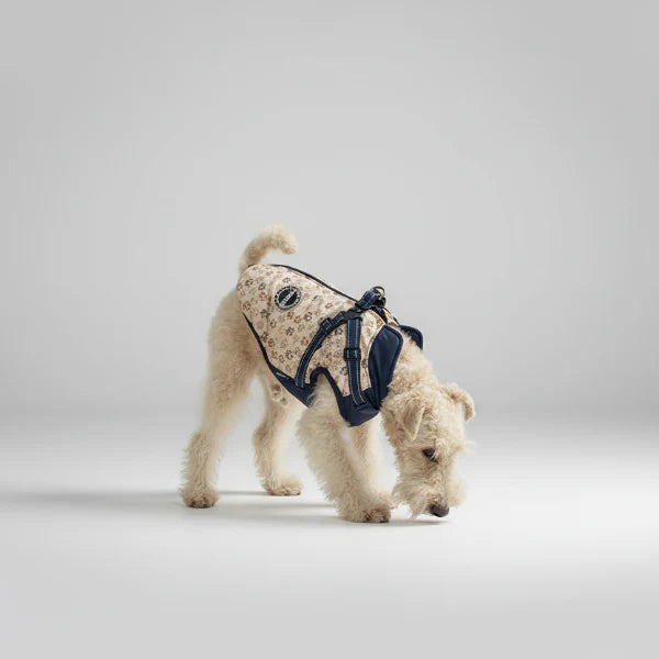 Veste Imperméable Doublée Polaire Avec Harnais Intégré Pour Chien