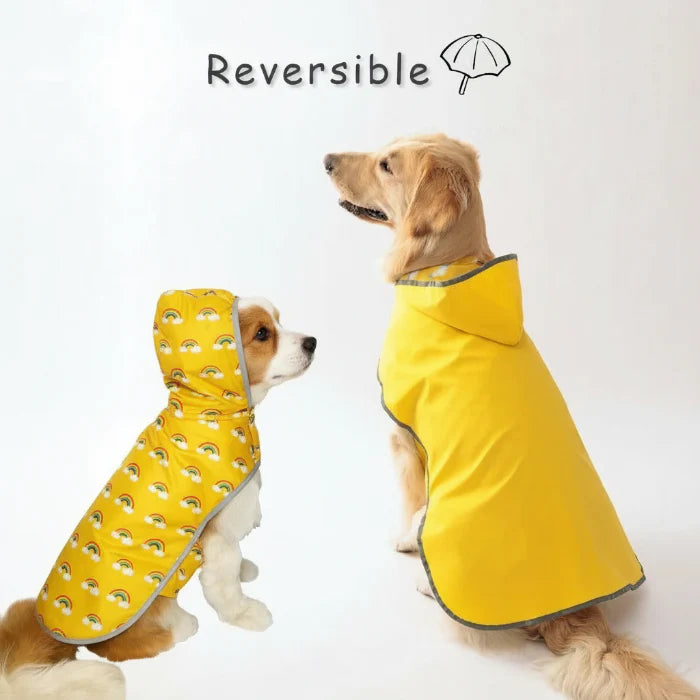 Veste Imperméable Réversible Pour Chien