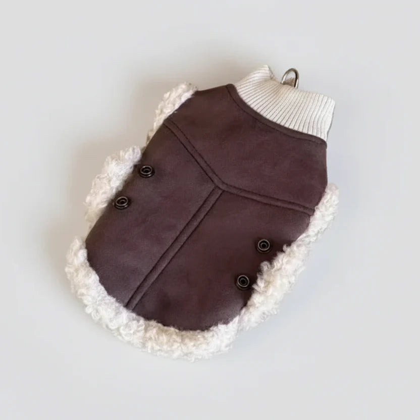 Vêtement Pour Petit Chien Avec Doublure Et Fausse Fourrure