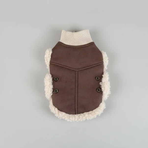 Vêtement Pour Petit Chien Avec Doublure Et Fausse Fourrure