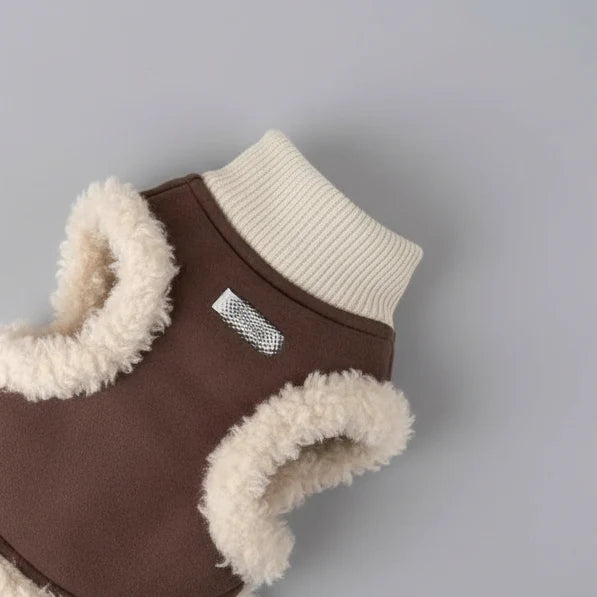Vêtement Pour Petit Chien Avec Doublure Et Fausse Fourrure